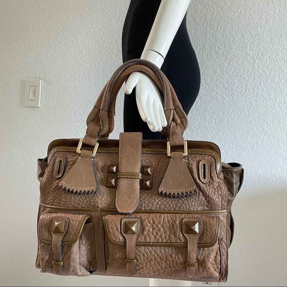 Chloe front pocket organizer tote